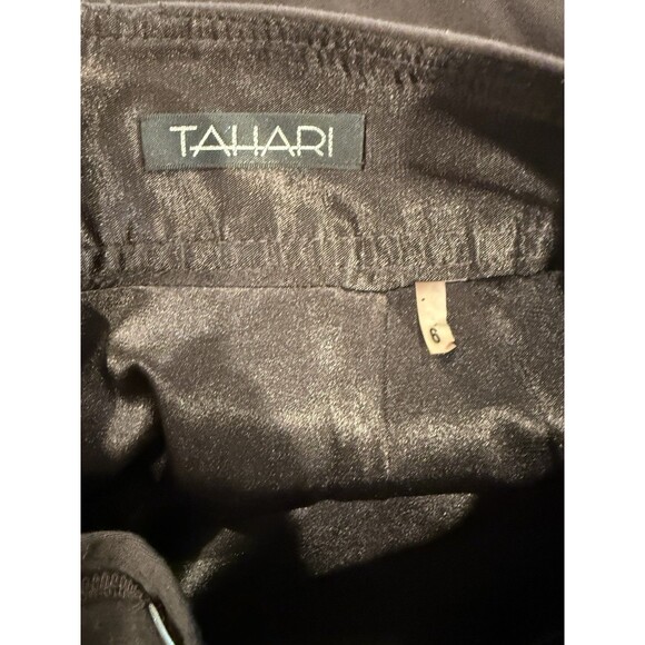 Tahari Pencil Skirt Womens 6 Brown Pockets Workwear Career Business Norm Travel - Picture 3 of 6